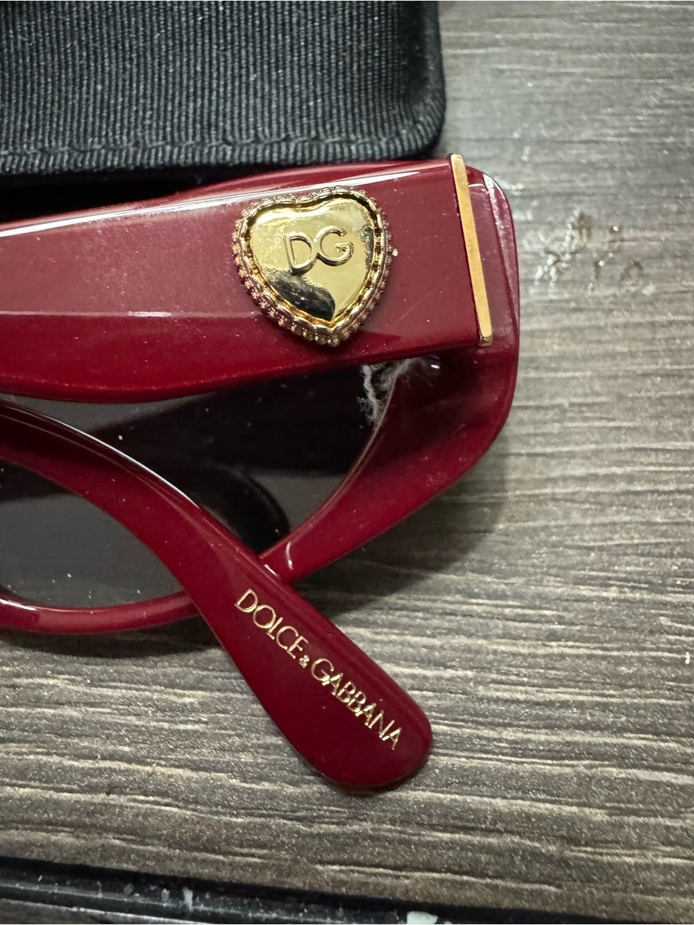 Dolce & Gabbana Women's Deep Red Oval Sunglasses - Picture 4 of 7